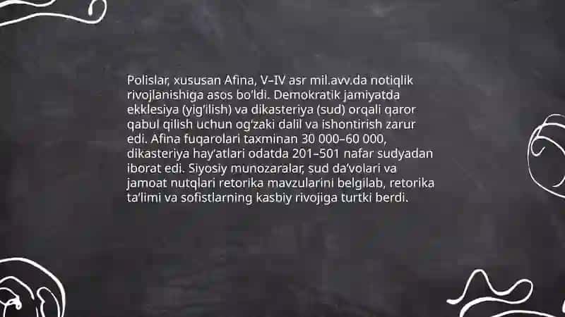 Yunonistonda notiqlik sanʼatining paydo boʻlishi 4