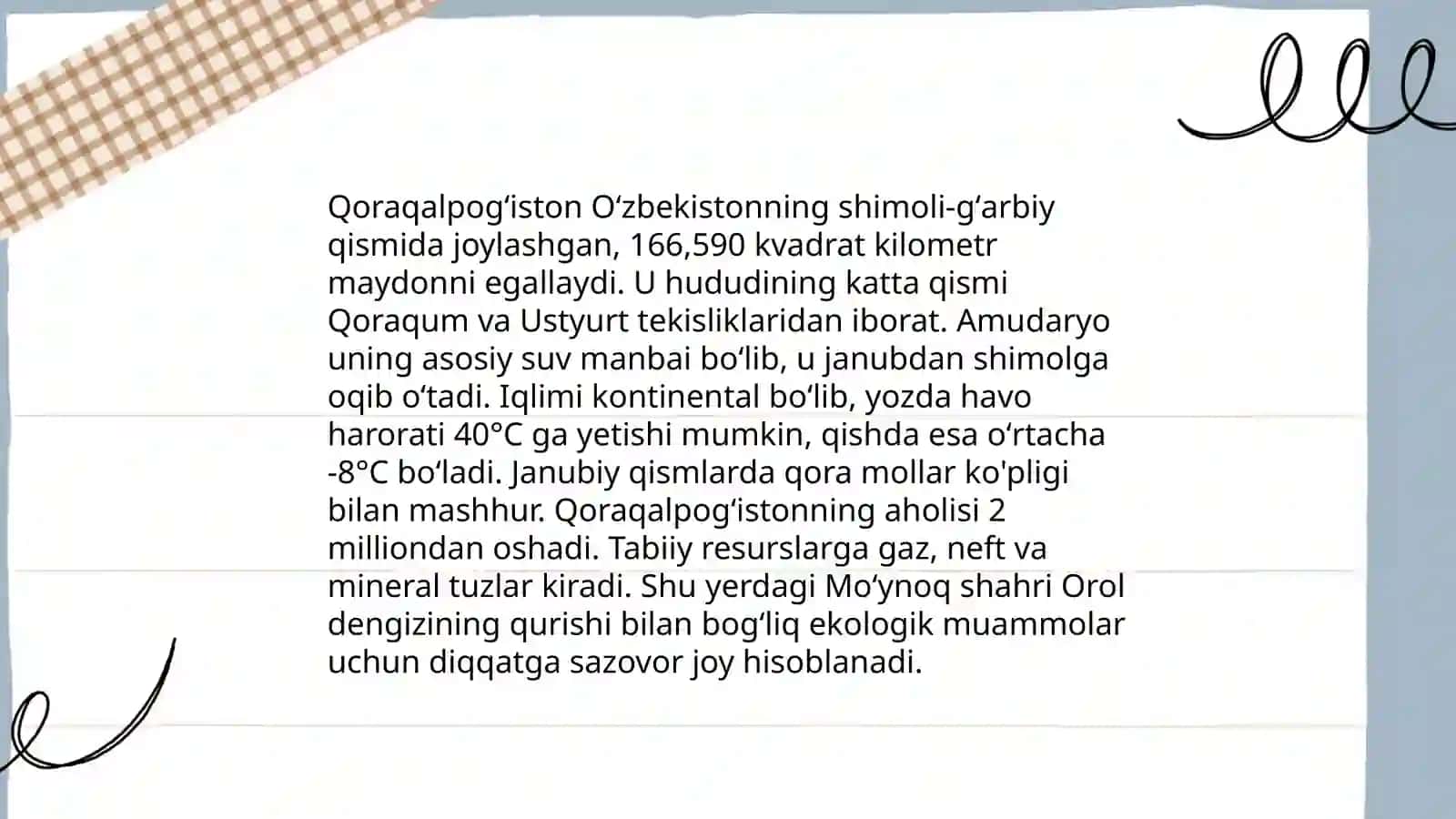 Qoraqalpog'iston Respublikasi Tarixi 4