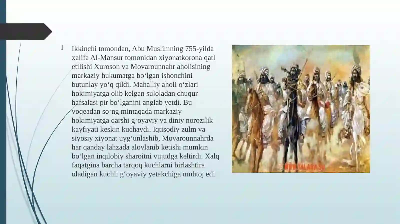 muqanna boshchiligidagi oq kiyimlilar qo'zgoloni 4