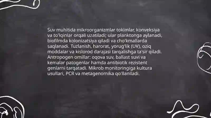 Mikroorganizmlarning tarqalishi 4
