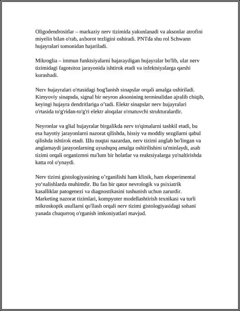 NERV SISTEMASI GISTALOGIYASI 4