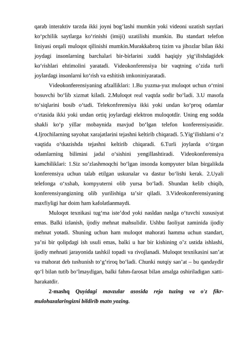 Kasbiy Muloqot jarayoni 4