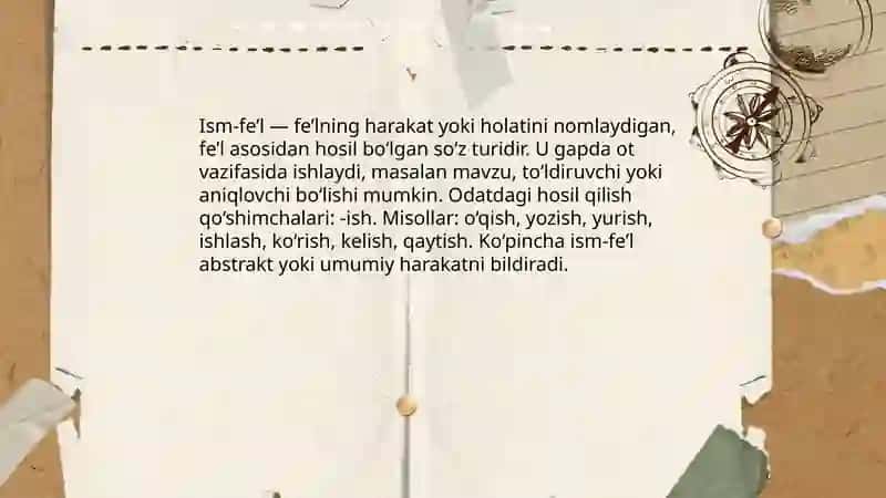 Fe’lning vazifadosh shakllari 4