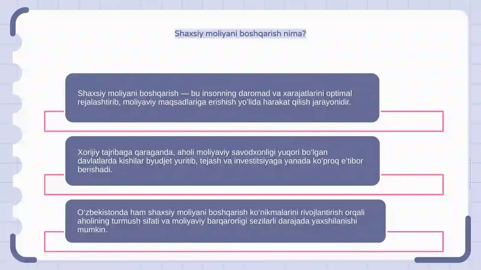 Shaxsiy moliyaviy rivojlantirish yo'llari 4