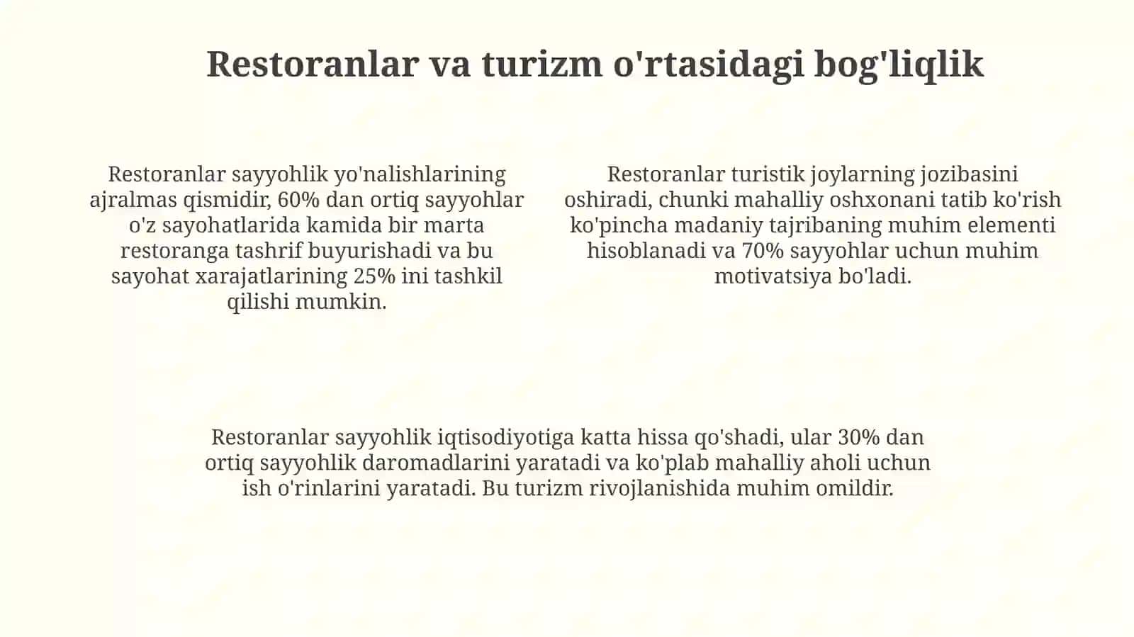 Turizmda restoranlar 4