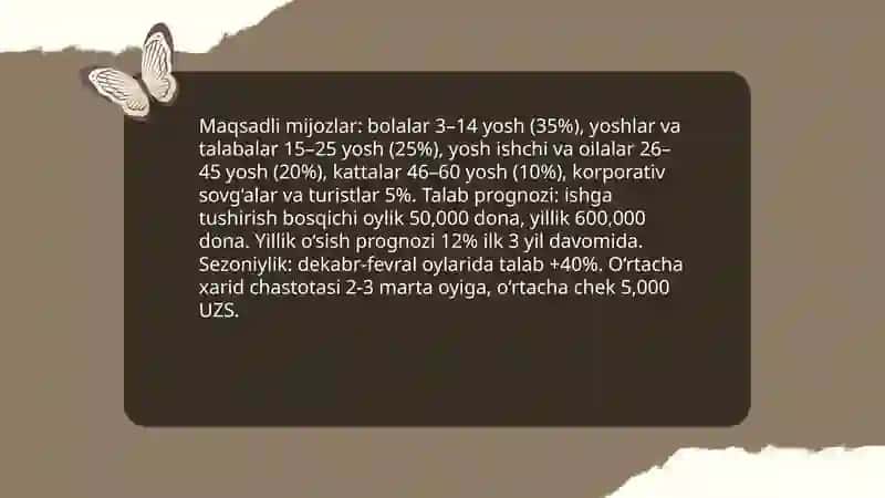 Bozor tahlili va raqobatchilarni o'rganish 4