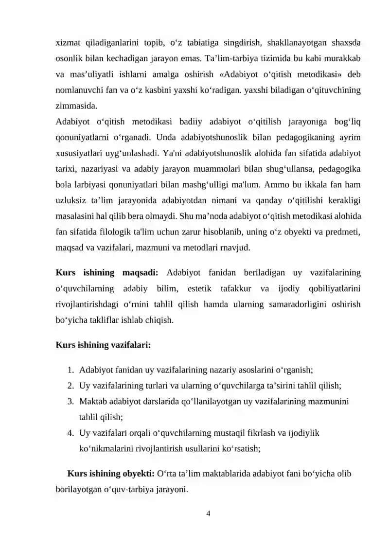Adabiyot o‘qitish metodikasi 4