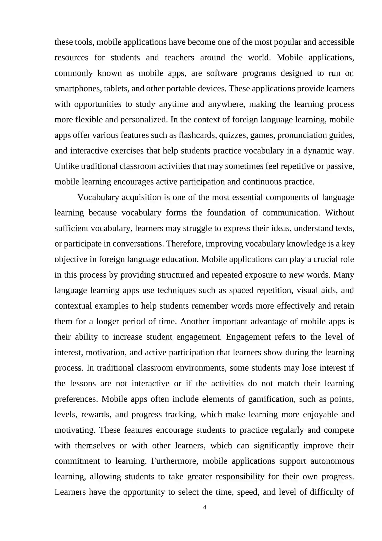 ROLE OF MOBILE APPS IN VOCABULARY ACQUISITION 4