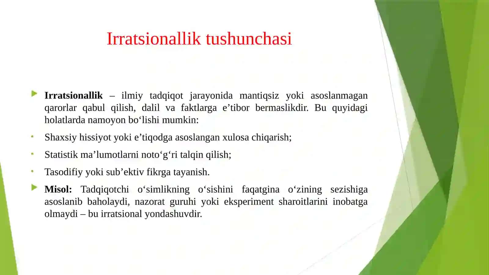 ILMIY TADQIQOTDA RATSIONALLIK VA IRRATSIONALLIK 4