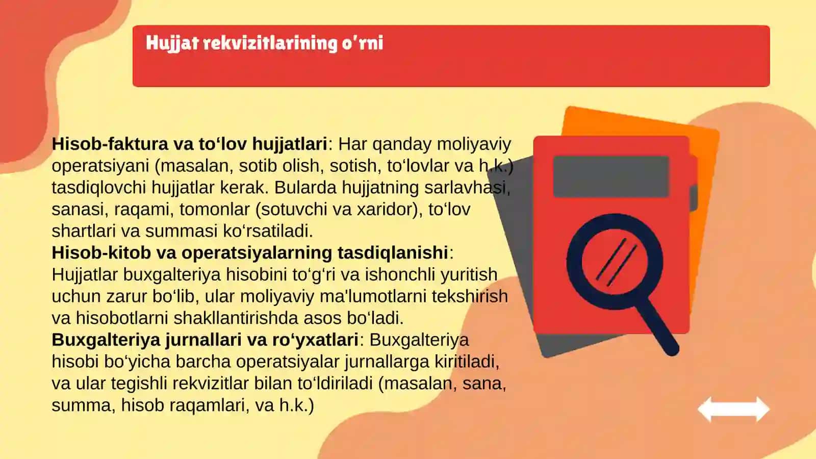 Hujjat rekvizitlari va ularning to’ldirilishi 4