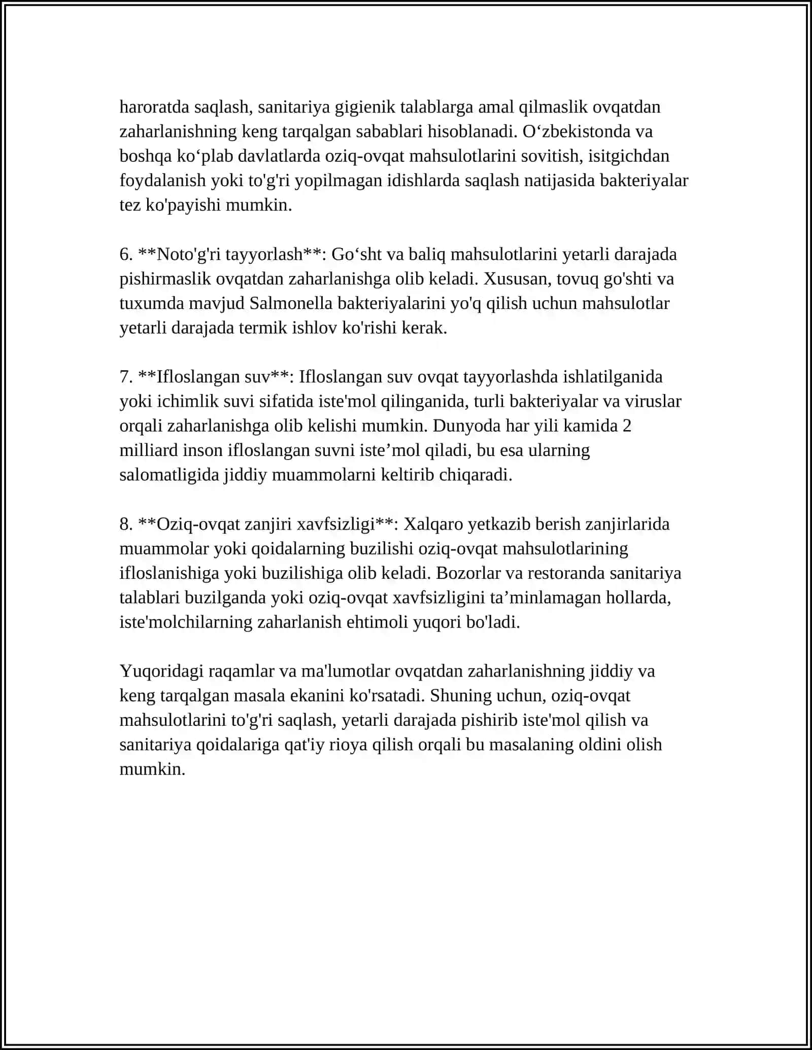 OVQATDAN ZAHARLANISHLAR VA ULARNING PROFILAKTIKASI 4