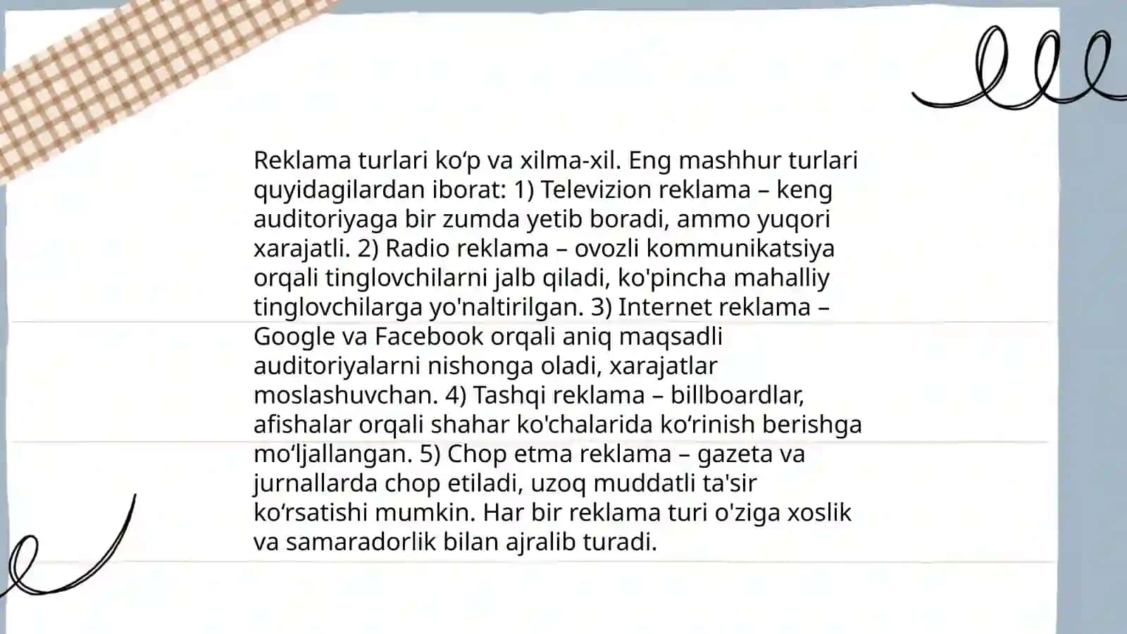 Reklama turlari va vazifasi 4