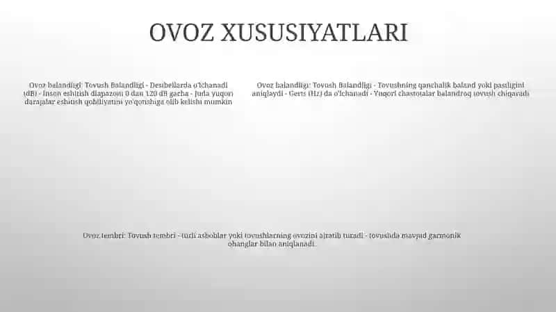 Tovush To'lqinlari 4