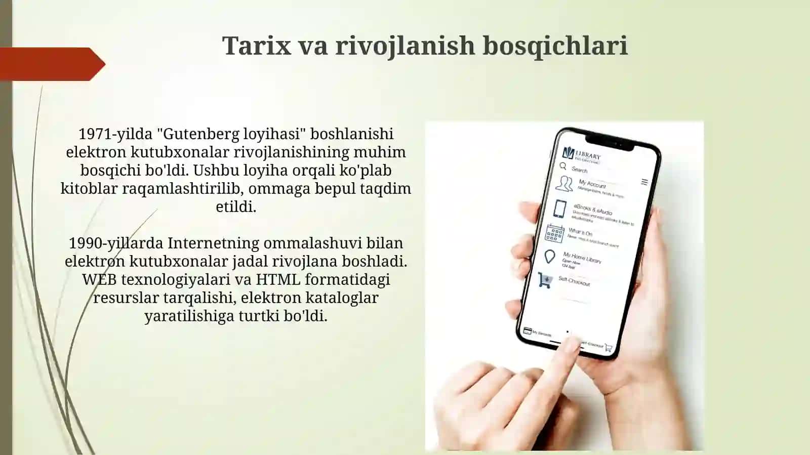 Elektron kutubxona va elektron katalog: Ta'rif va rivojlanish 4