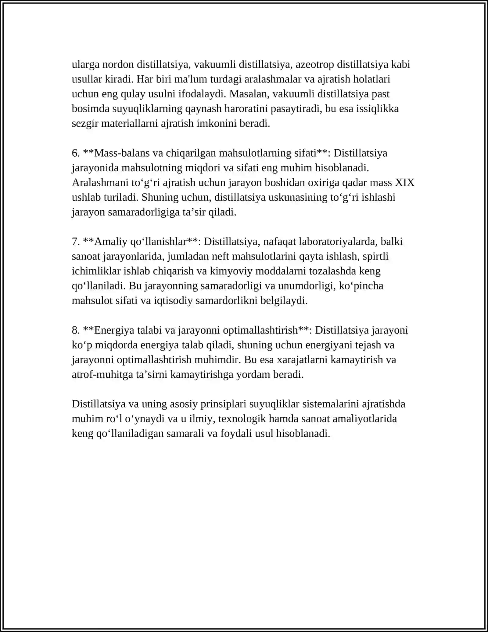 SUYUQLIKLAR SISTEMALARINI AJRATISH 4