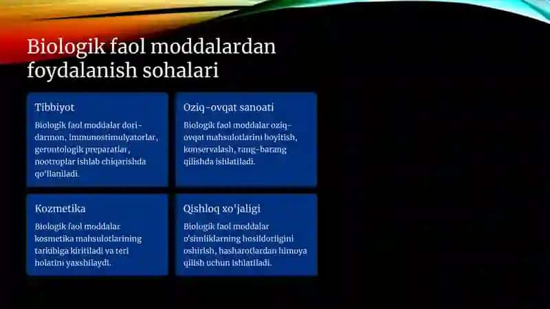 Biologik faol moddalar 4