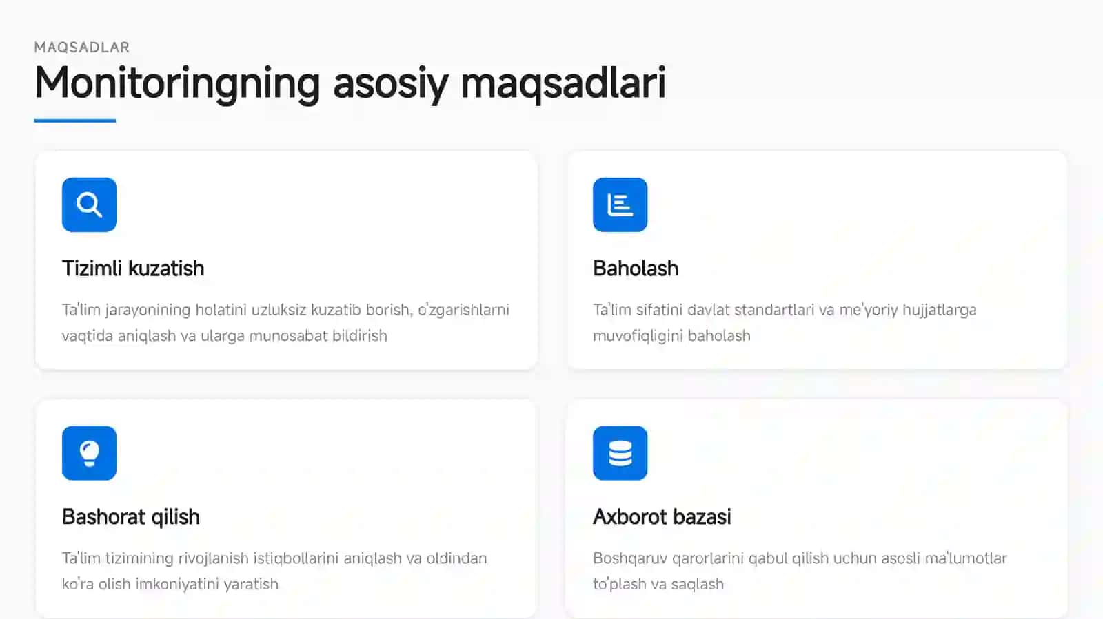 Tarbiyaviy ishlar monitoringi 4