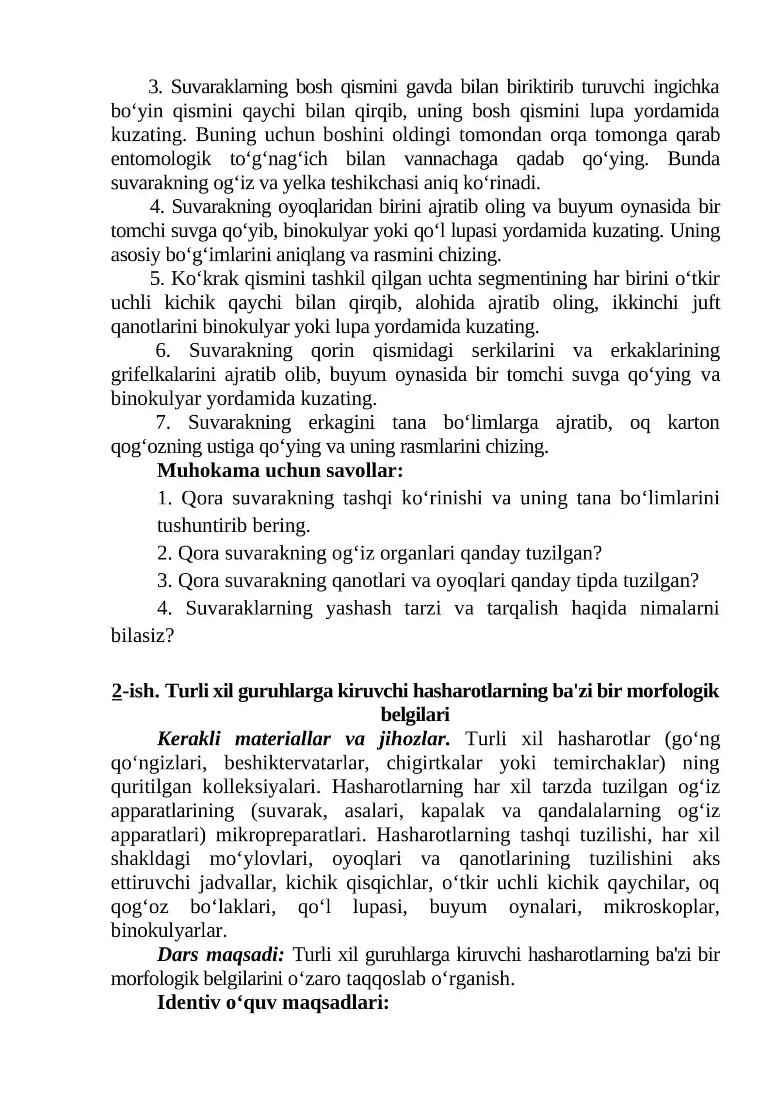 Qora suvaraklar-Blattoidea 4