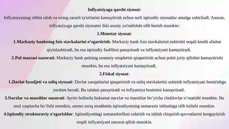 Inflyatsiyavainflyatsiyagaqarshisiyosat 4
