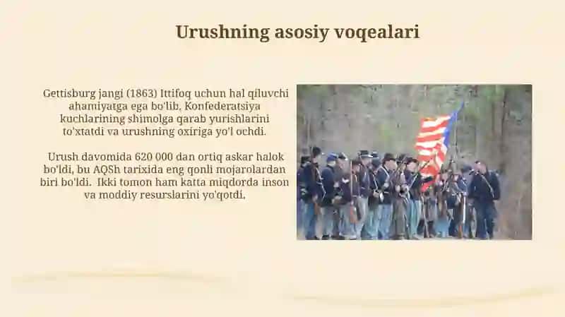 1800-1870-yillarda AQSH: Fuqarolarurushi 4