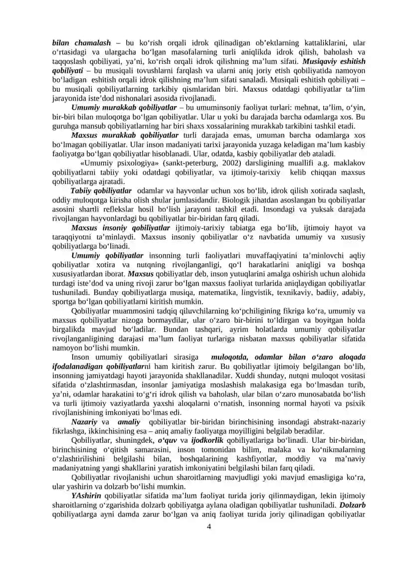 QOBILIYAT 4
