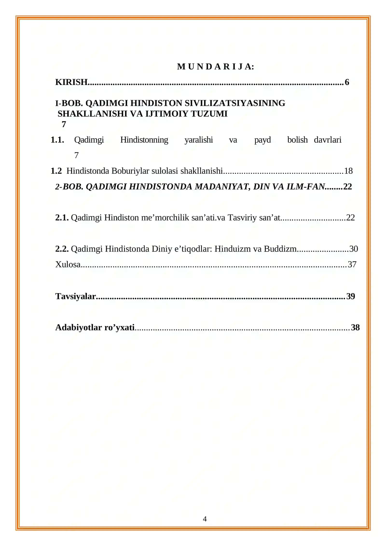 Qadimgi Hindiston sivlizatsiyasi 4