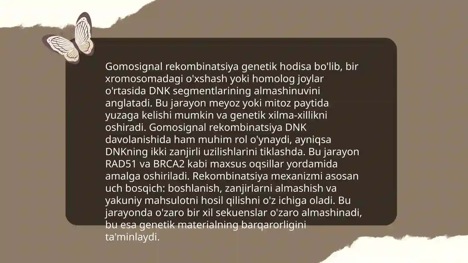 DNK rekombinatsiyasi 4