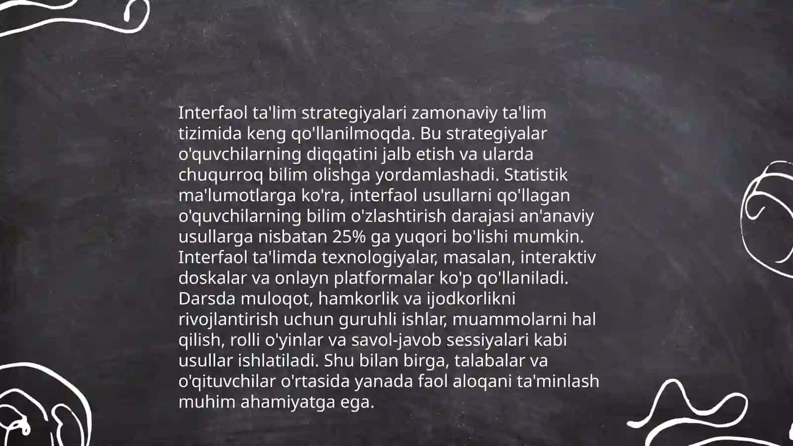 Ta'limning interfaol strategiyalari va metodlari 4