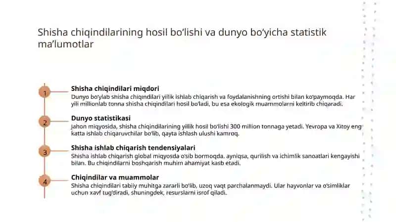 Shisha chiqindilari va uni qayta ishlash 4