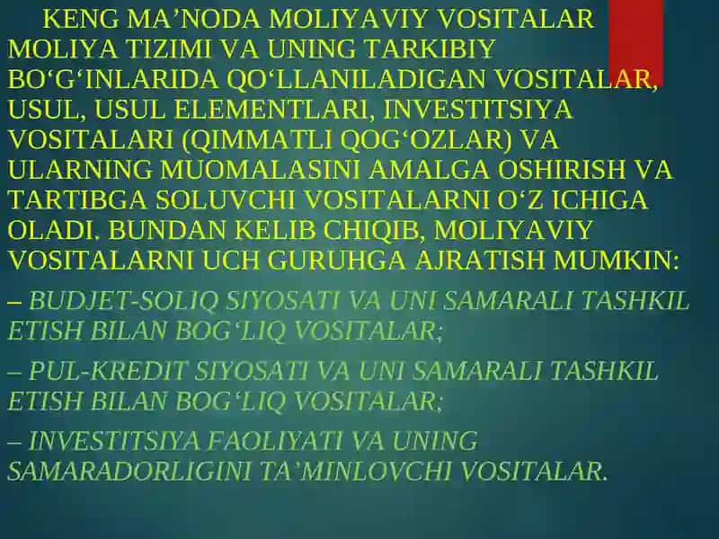 Moliyaviy Vositalar 4