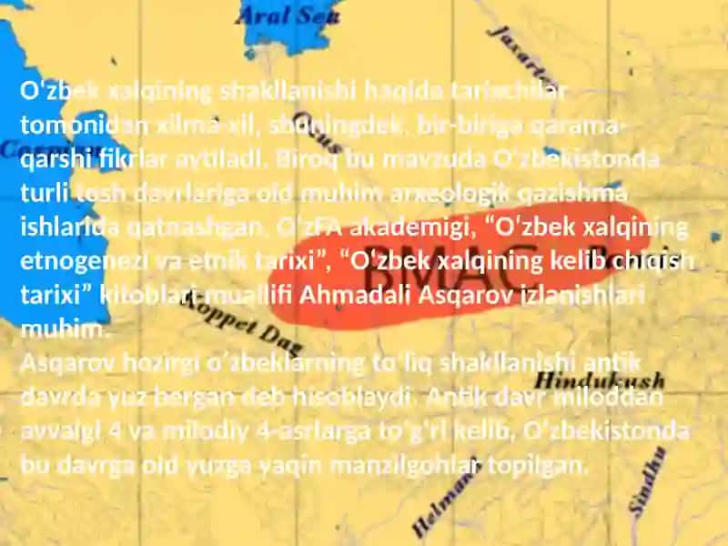 Oʻzbek xalqini etnik tarixi, Etnologiya 4