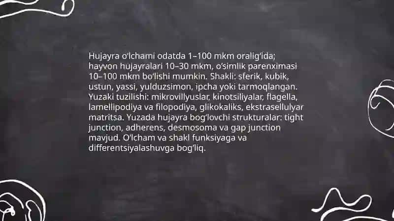 Hujayra tuzulishi 4