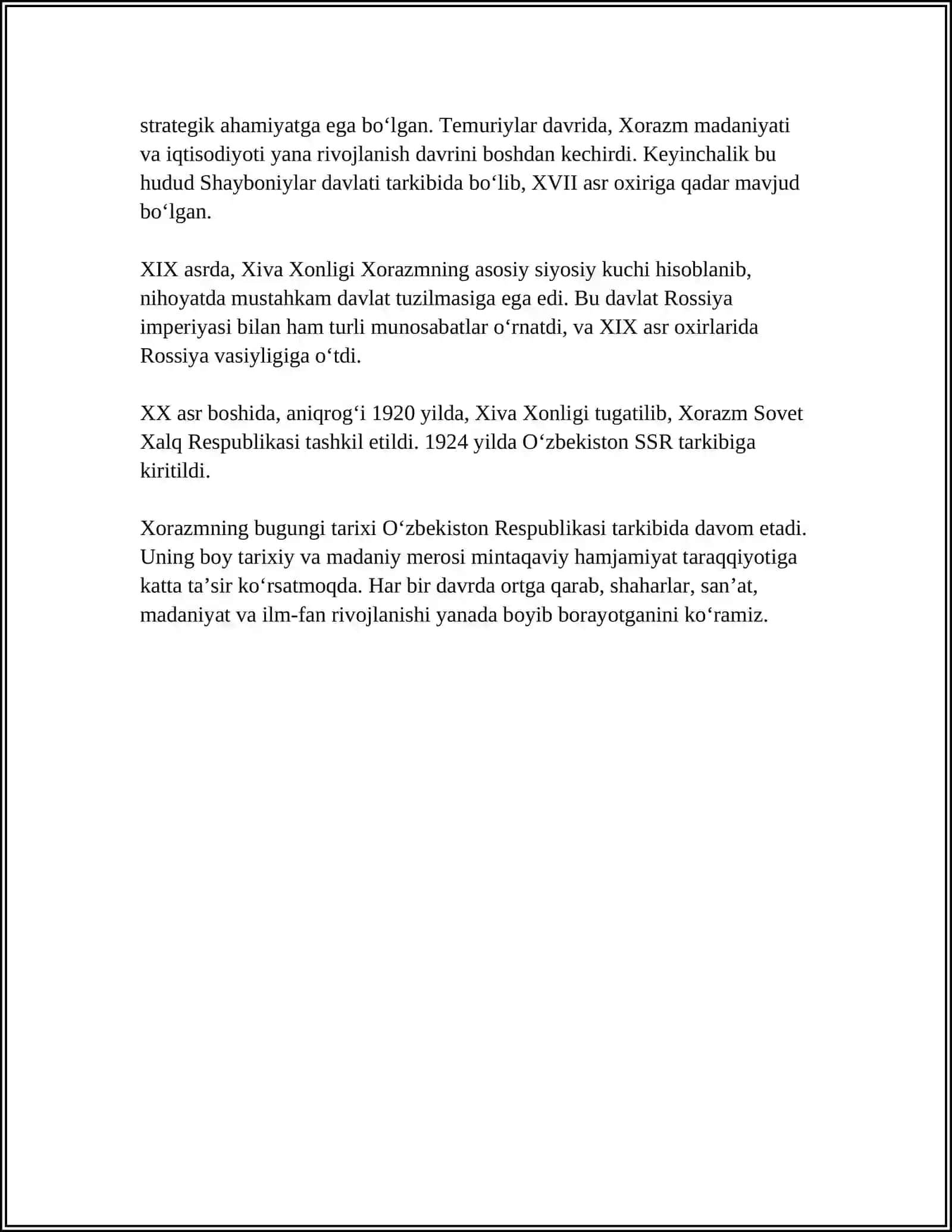 XORAZMSHOHLAR DAVRI TARIXIY GEOGRAFIYASI 4
