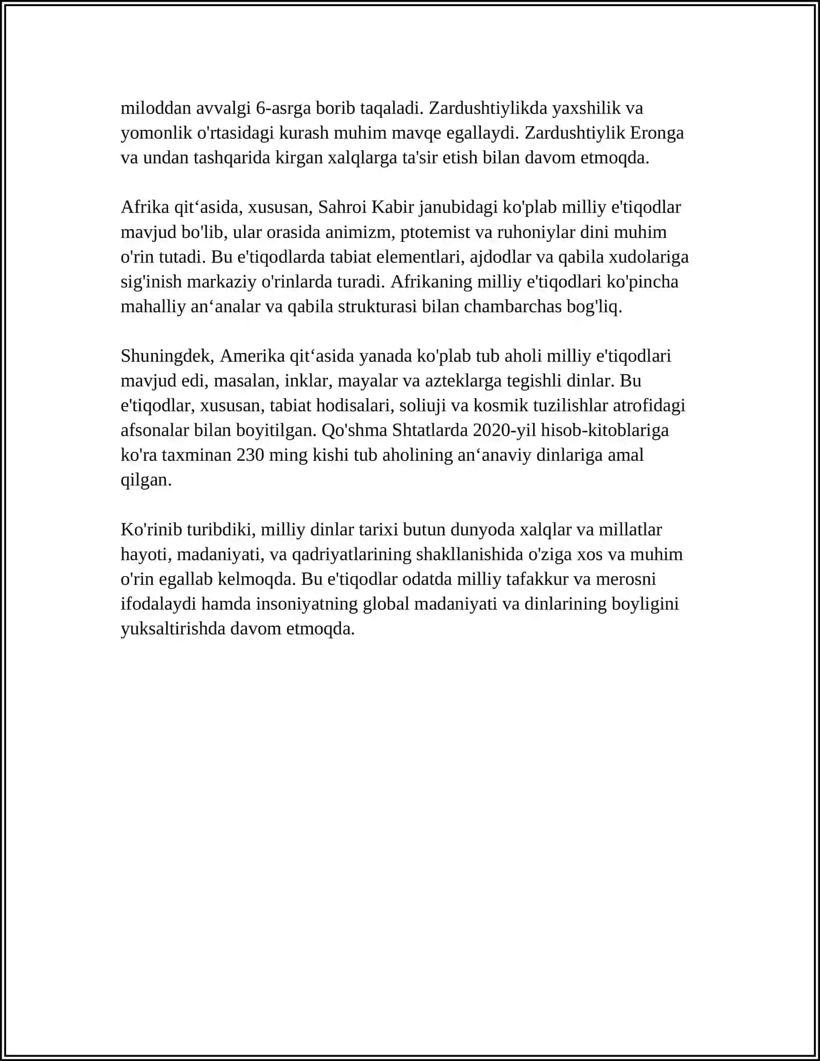 MILLIY DINLAR 4
