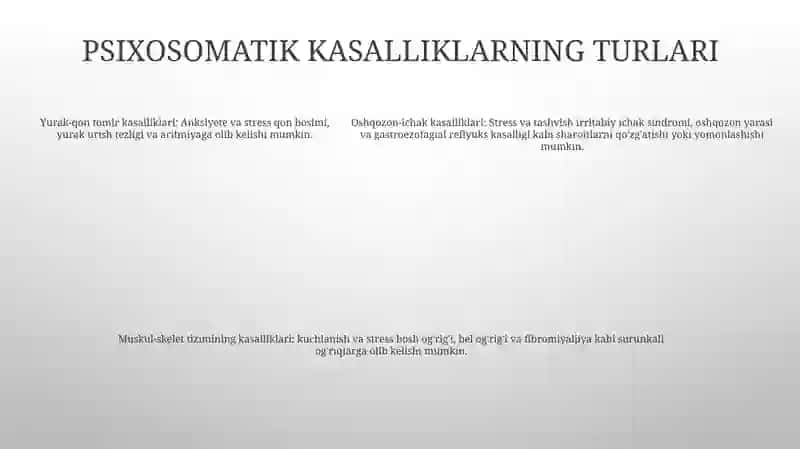Psixosomatika Kasalliklar 4