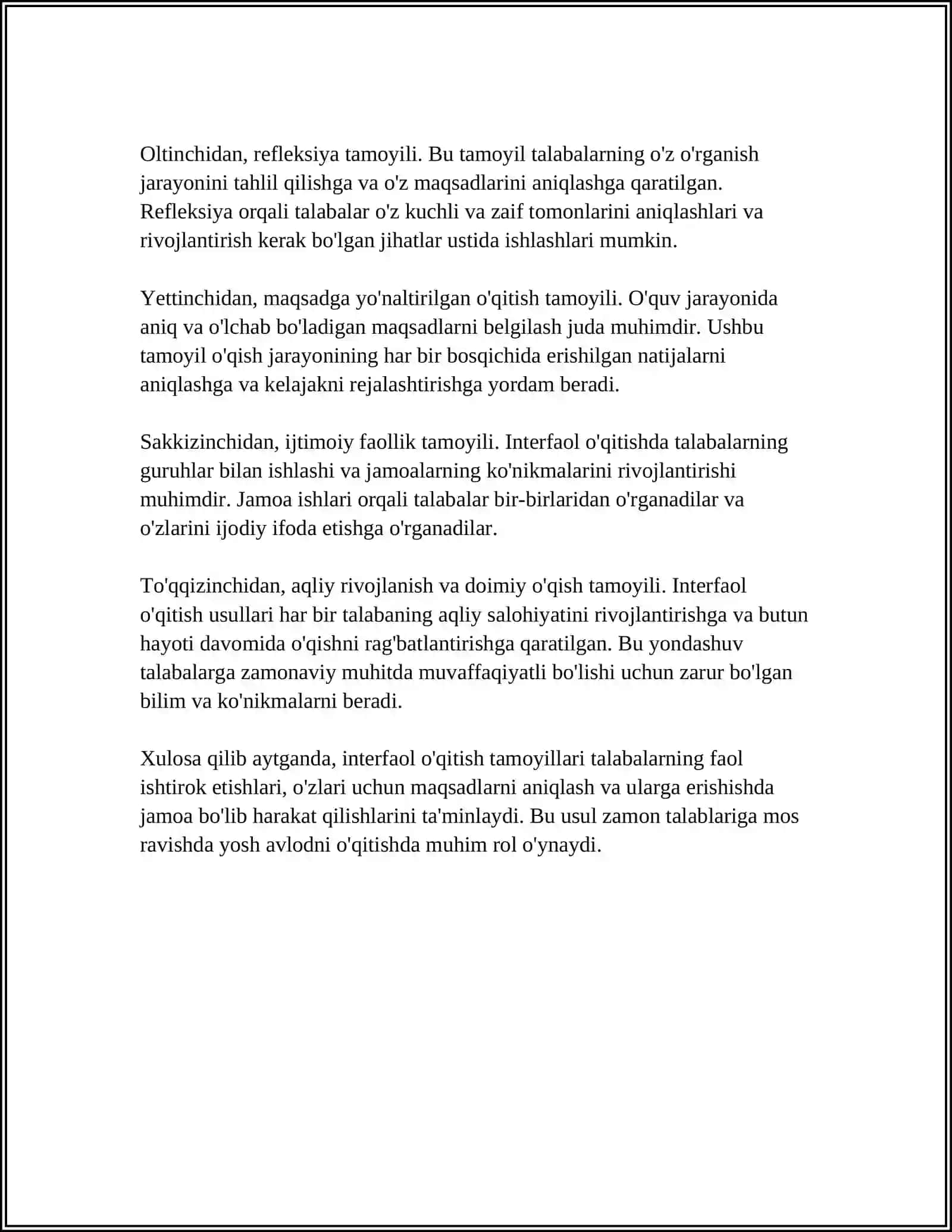 O’QITISHDA INTERFAOL METODLAR 4