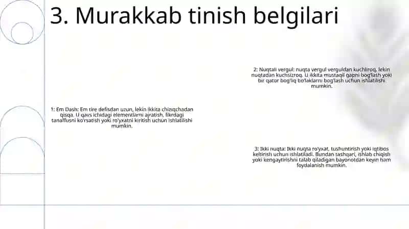 Tinish Belgilari 4
