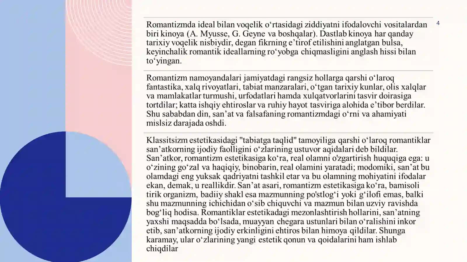 ROMATIZM OQIMI 4