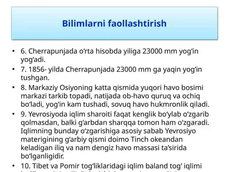 Yevrosiyoning iqlim mintaqalari 4
