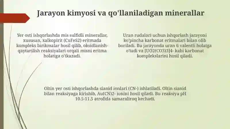 Foydali qazilmalarni yer ostida suyuqlantirib olish usuli 4