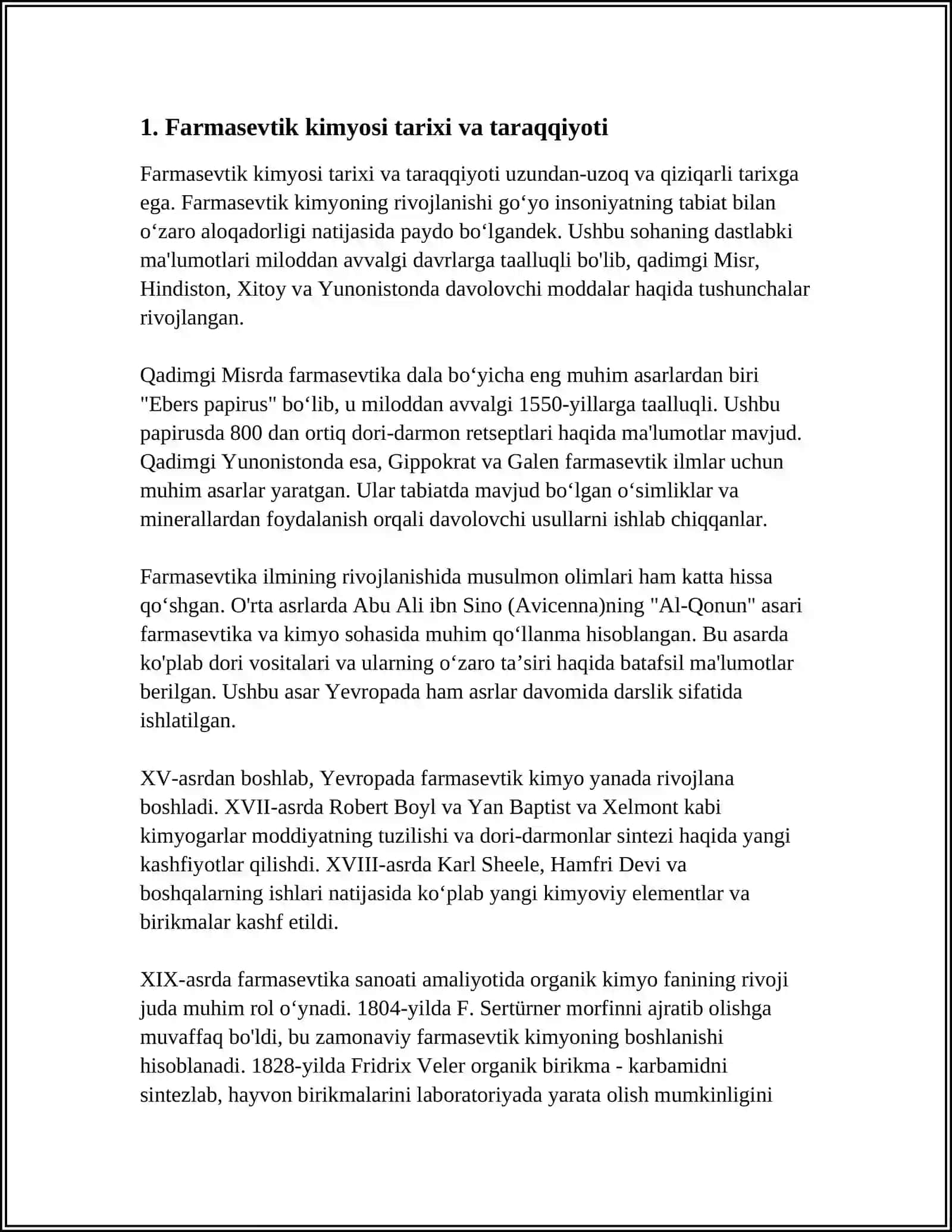 FARMASEVTIK KIMYO MODULI, MOHIYATI, MAQSADI VA VAZIFALARI 4