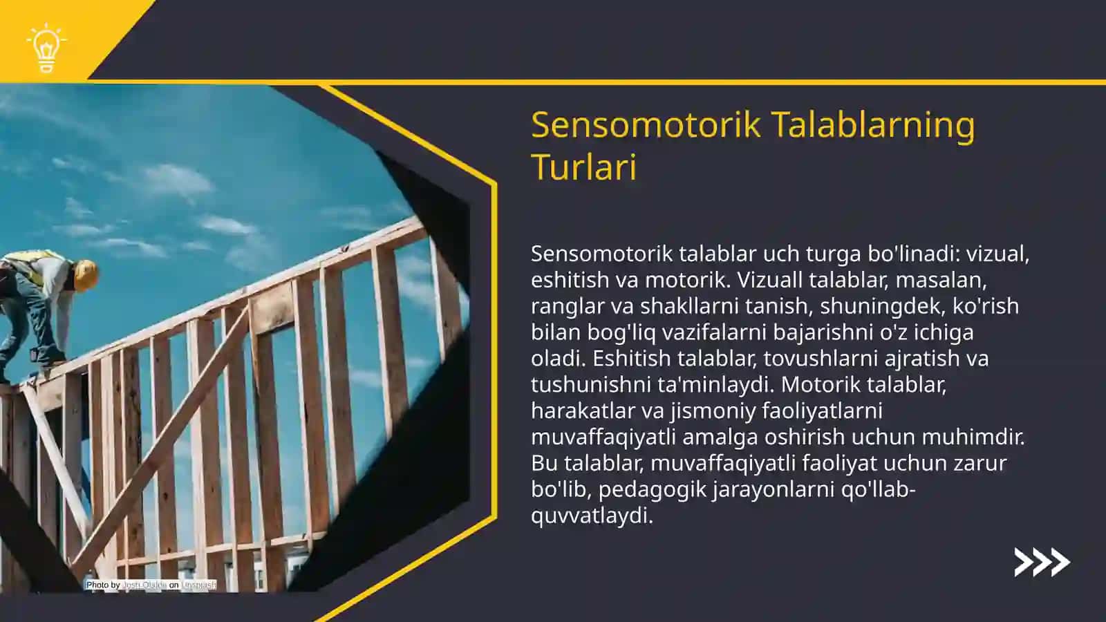 Mehnat faoliyatida sensomotorik talablar 4