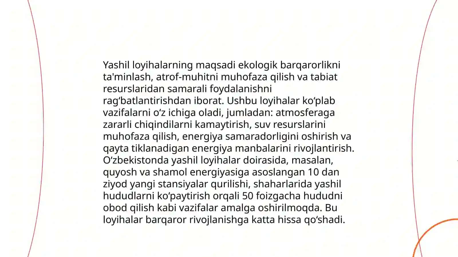 Yashil loyihalarni ishlab chiqish 4