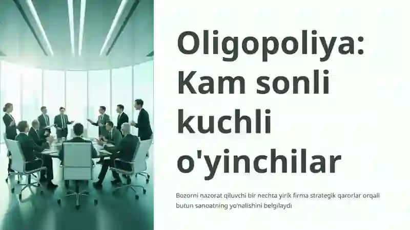 Oligopoliya va Cournot modeli 4