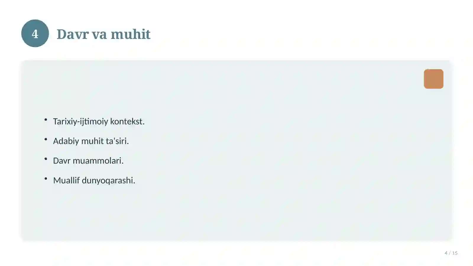 "Yaldo kechasi" asarining badiiyati 4