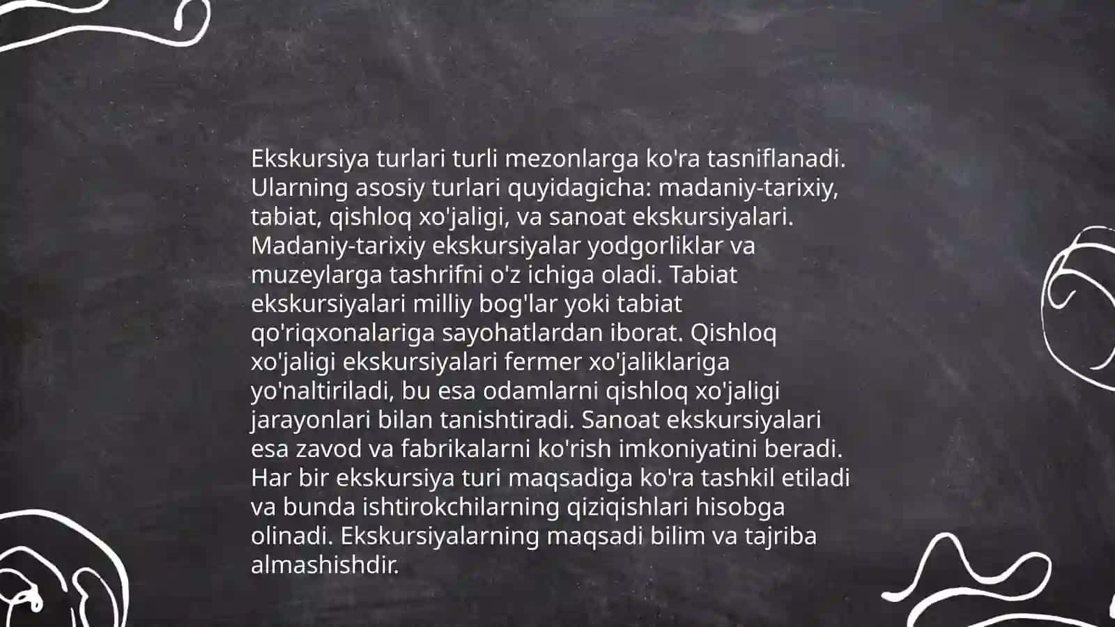 Ekskursiyani tashkil etish va uni oʻtkazish metodikasi 4