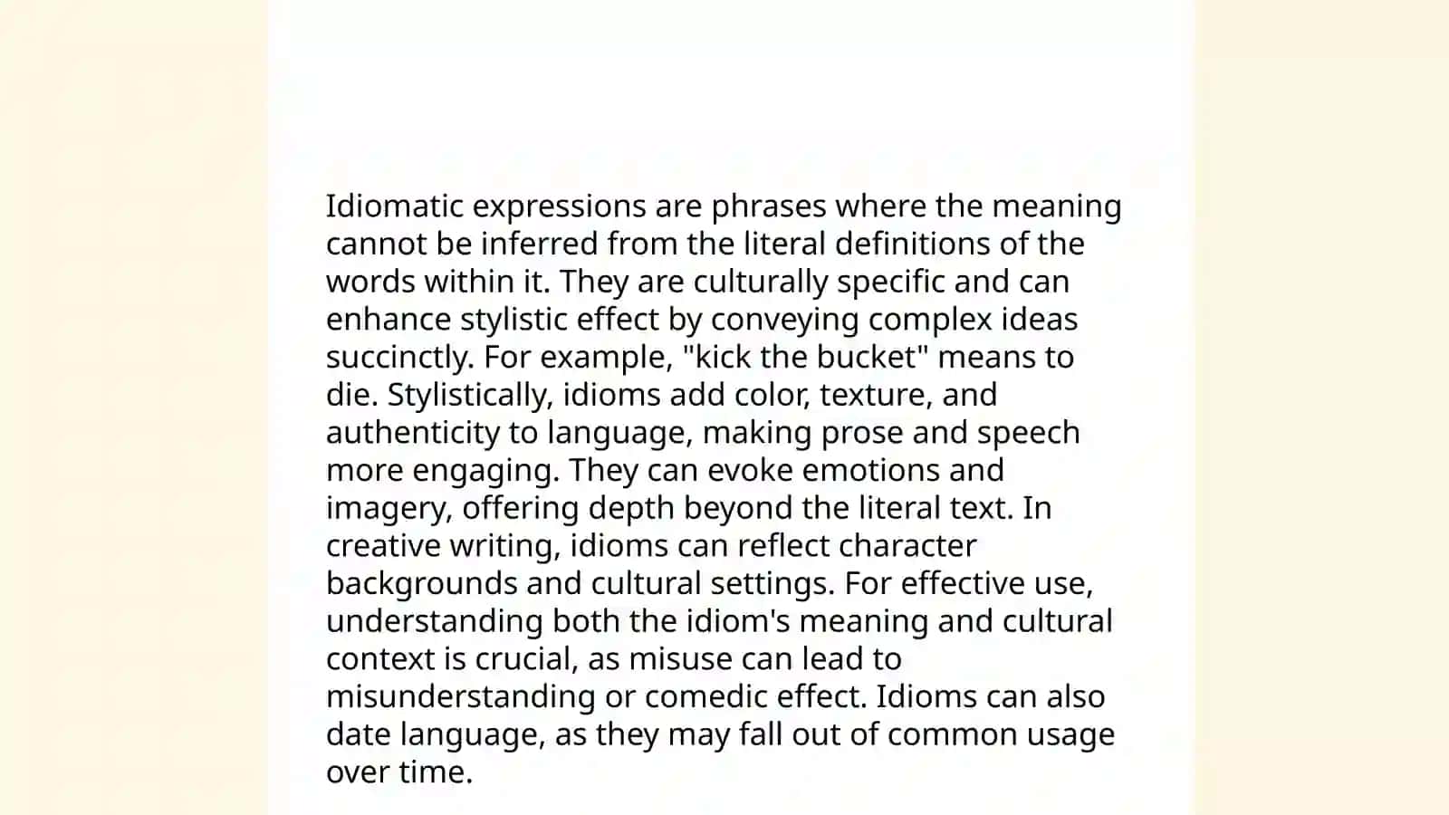 Stylistics use of set expressions 4