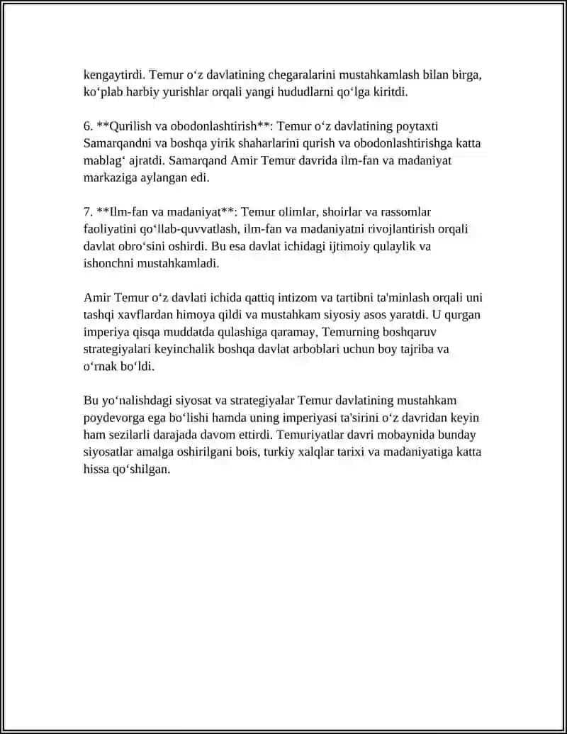 AMIR-TEMUR BUYUK DAVLAT ARBOBI 4