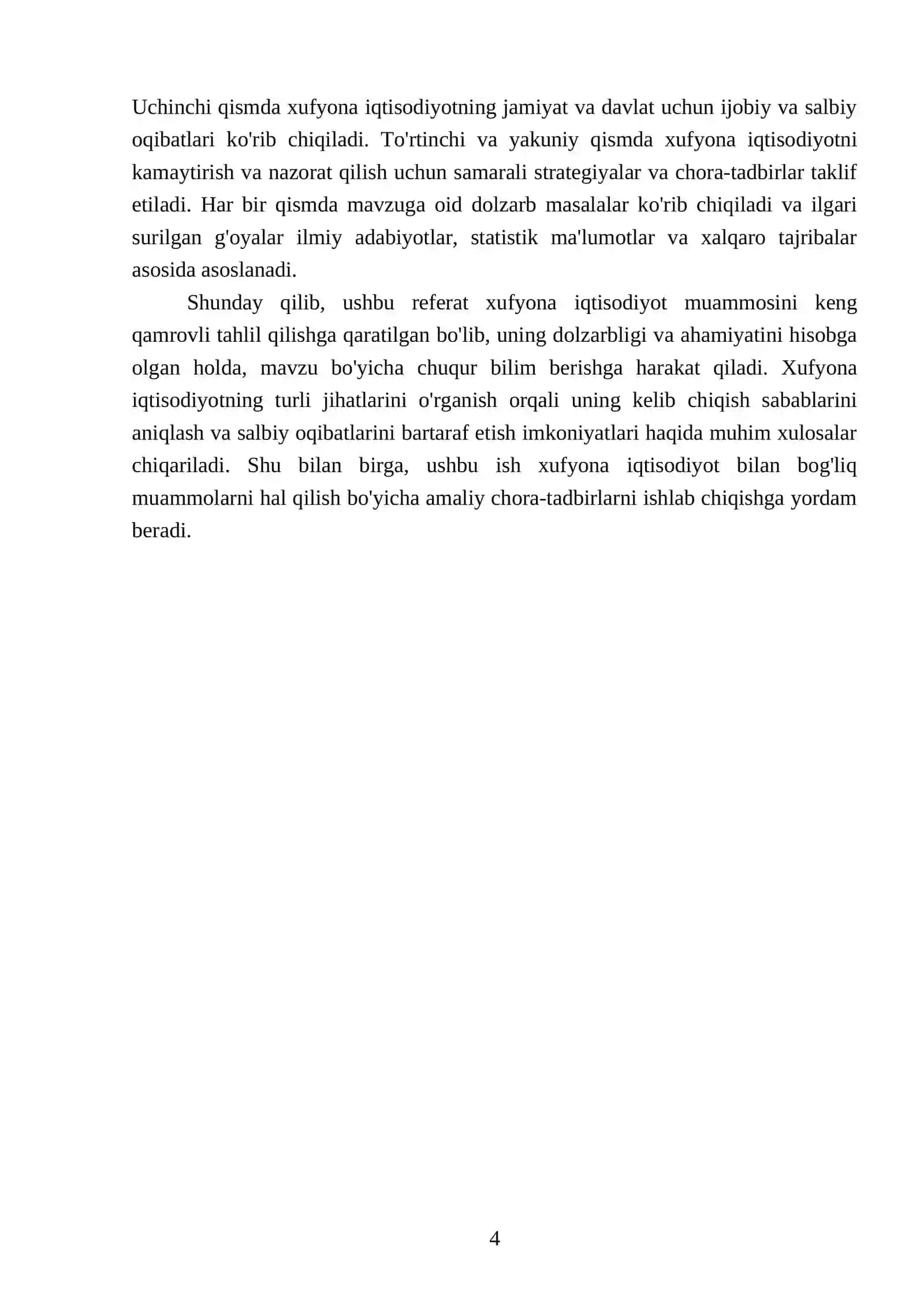 Xufyona iqtisodiyot 4