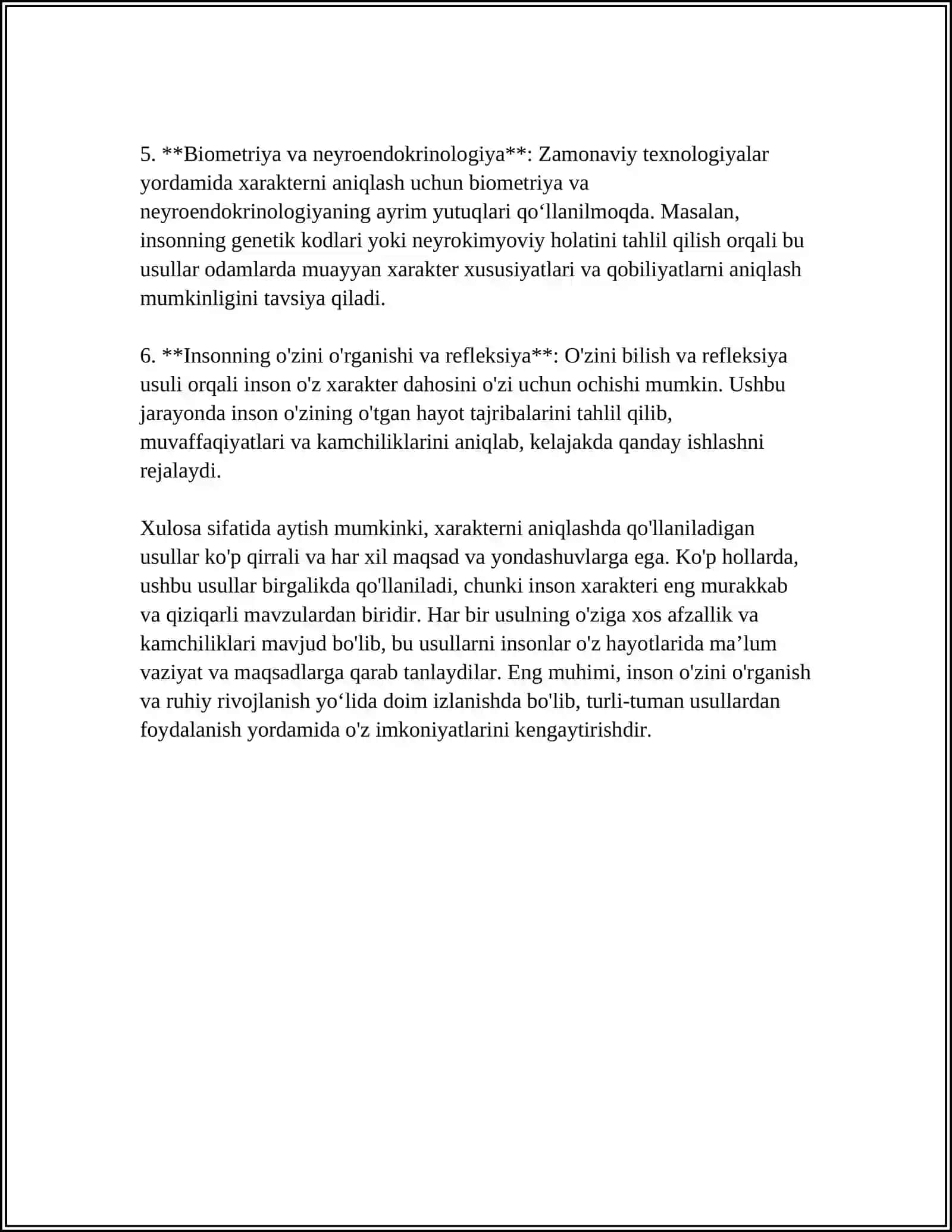XARAKTER AKSENTSTSIYASINI OʻRGANISH 4